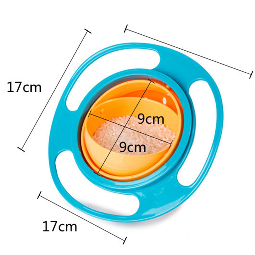 Baby Feeding Toy Bowl Dishes Kids Boy Girl Spill Proof Universal Rotate Technology Funny Gift Baby Accesories ZL1521